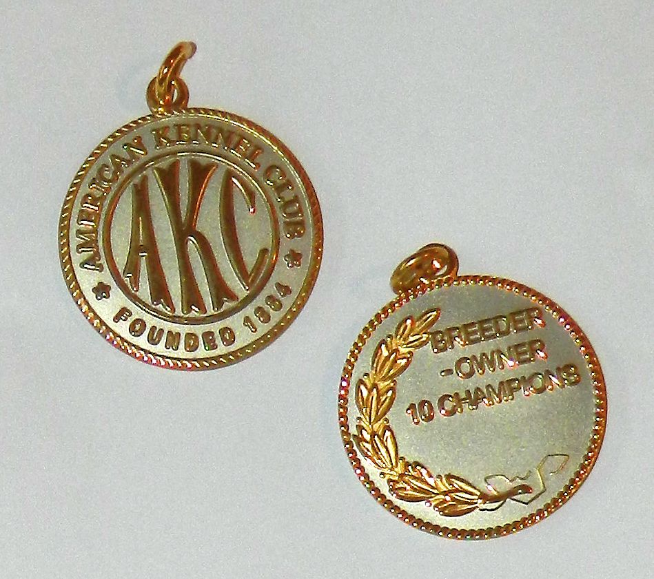 AKC Gold BBE Medallion